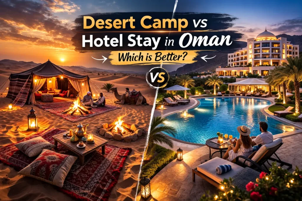 Desert Camp vs Hotel Stay in Oman Which is Better