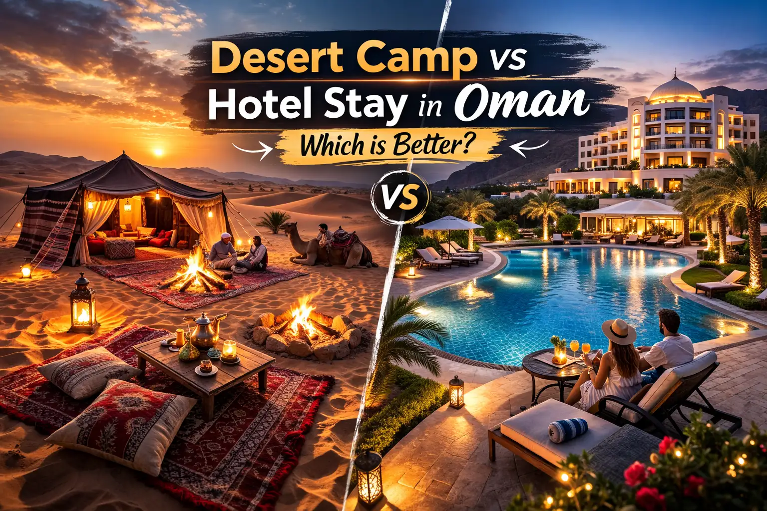 Desert Camp vs Hotel Stay in Oman Which is Better